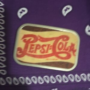 Vintage Pepsi-Cola Logo Pin - Red and Cream